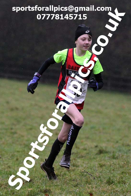 Girls under-15s, NECAA Junior Cross Country Relays, Thornley Farm, Peterlee, Saturday, December 12th. Photo: David T. Hewitson/Sports for All Pics